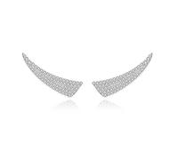 Ohrringe Set Silber Boho, Ohrhänger 925 Silber Flügel mit Zirkonia Geschenke für Frauen