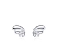 Ohrstecker Silber Set, Ohrringe Hochzeit Braut Flügel mit Zirkonia 925 Silber Geschenk Hochzeitstag