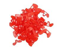 Ohsilv 100 Piezas de Gafas para Prevenir el Picaje de Pollo, Gafas Anti-Combate, Gafas de Pollo Antiadherentes Anillo de PresióN Boca