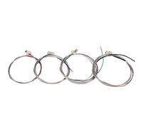 Ohsilv 4 Unids/Set de Cuerdas de Bajo Vertical Cuerdas de Bajo Doble 4/4 3/4 1/2 1/4 1/8 TamañO 1Th 2Rd 3Nd 4St Cuerdas de Contrabajo