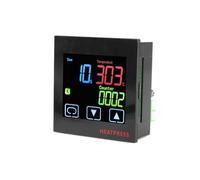 Ohsilv Controlador de Temperatura de Estampado en Caliente con Temporizador y Función de Contador, Alarma de Tiempo, Máquina de Prensado en Caliente, Termostato Negro