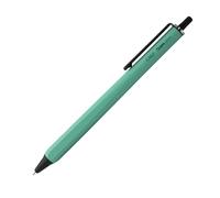 OHTO GS02 - Bolígrafo de gel con rodillo, punta de aguja retráctil de 0.5 mm, barril verde menta, bolígrafo de tinta de gel negro de secado ultra rápido, cuerpo híbrido totalmente metálico, GS02-G5-MI