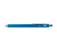 OHTO Needle-point GRAND STANDARD, Blue: bolígrafo de tinta azul con carcasa de aluminio anodizado y una mina de 0,7 mm para rellenar (negro).