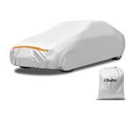 Ohuhu Funda para Coche Exterior del Coche Impermeable Cubierta Coche, Resistente al Viento y a los rasguños Protección UV, para automóviles Sedan XL (485-510cm)