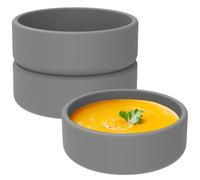 Ohulelks 3 Moldes de Silicona para Freidora de Aire, Antiadherentes, para Cocinar Huevos en Microondas, Color Gris.