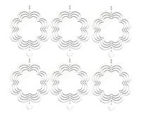 Ohulelks 6 Uds. Spinner de Viento de SublimacióN en 3D Spinners de Viento Colgantes para DecoracióN de JardíN Interior y Exterior L