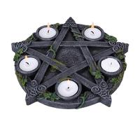Ohulelks Adornos de Candelabro Retro con Placa de, Candelabros de Estrella de Cinco Puntas, Adornos de Tarot, Artesanías de Resina