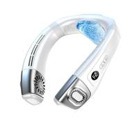 Ohulelks Aire Acondicionado Portátil para Cuello, Ventilador Personal Recargable con Batería de 5200 MAh, Color