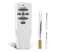 Ohulelks Control Remoto para Ventilador de Techo, Control Remoto para Ventilador con Regulador de Intensidad de Luz de Marcha Atrás A Batería UC7078T CHQ8BT7078T CHQ7078T