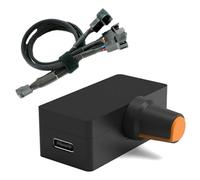 Ohulelks Controlador de Velocidad PWM de 12 V y, Regulador de Ventilador Violento PD QC, Carga Rápida, Enfriador de Agua DIY con Cable Adaptador de 1 A 3