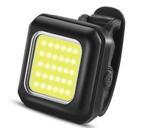 Ohulelks Delantero para Bicicleta de Montaña, Luz Delantera para Conducción, Recargable Vía USB, Linterna Ultrabrillante, Luz Trasera de Advertencia, Luz y Negra
