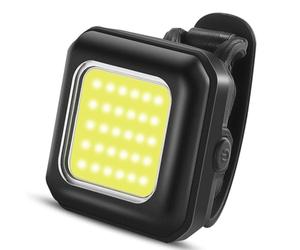 Ohulelks Delantero para Bicicleta de Montaña, Luz Delantera para Conducción, Recargable Vía USB, Linterna Ultrabrillante, Luz Trasera de Advertencia, Luz y Negra