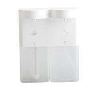 Ohulelks Dispensador de Jabón Automático con Sensor Doble de 300 Ml, Dispensador de Jabón con Carga USB, Montaje en Pared Ajustable de 3 Niveles para Baño, A