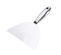 Ohulelks Espátula de 8 Pulgadas, Herramienta Raspadora de Acero Inoxidable Pulido de Primera Calidad de una Sola Pieza para Acabado de Paneles de Yeso