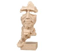 Ohulelks Estatua de Pensadores Que No Hablan MáScara Abstracta Estatua ArtíStica una AdicióN úNica DecoracióN Creativa para el Hogar para Entusiastas del Arte