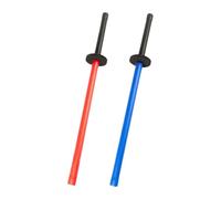 Ohulelks Juego de 2 Palos de Entrenamiento con Antideslizante, Juguete de Espuma para Practicar Esgrima con Espada, Regalo de 70 cm