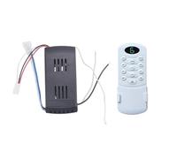 Ohulelks Kit de Control Remoto para Ventilador de Techo de 40 W y 6 Velocidades. Reemplazo de Control Remoto y Receptor para Ventiladores y Luces de Techo de CC.