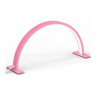 Ohulelks Luz de Media Luna para Escritorio de Uñas, Lámpara de Escritorio USB para Uñas, Pestañas, Tatuajes, Cejas, Lámpara de Mesa LED, Lámpara de Escritorio de Trabajo, Rosa
