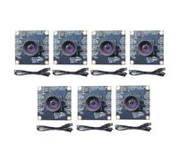 Ohulelks Módulo de Cámara de 100 Grados, 7 Unidades, 1 MP, OV9732, 1280 X 720, USB, Controlador Gratuito, Enfoque Manual con Cable de 2 Metros para WinXP/7/8/10.
