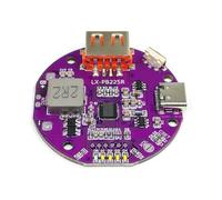 Ohulelks Módulo de Carga Rápida de 22,5 W, Cargador de Banco de Energía, Placa de Circuito Mini de 5 A, Kit de Placa Base DIY con Pantalla de Luz