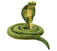 Ohulelks Muñeca de Simulación Cobra de Peluche, Muñeca Larga de Pitón, Muñeca de Trapo, Serpiente en Espiral del Zodiaco, Accesorios de Serpiente Falsa de 80cm