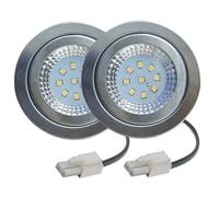 Ohulelks Paquete de 2 Luces Extractoras de Humo para Cocina, 1,5 W, 230 V, 68 mm, para Campana Extractora, Lámpara Campana de Cocina, Extractor de Humo, Luz