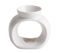 Ohulelks Quemador de Aceites Esenciales, Quemador de Aroma de Porcelana Moderno para Patio