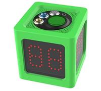 Ohulelks Temporizador de Cubo de 1,4 Pulgadas, Cronómetro Digital de 4 Lados con Cuenta Regresiva para Ajedrez y Competición de Cartas, Color Verde.