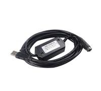 Ohulelks USBACAB230 para Cable de Programación PLC EX ES Eh en Series Cable USB-ACAB230 PLC Adaptador USB2.0 A RS232 Negro