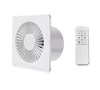 Ohulelks Ventilador Extractor de 6 Pulgadas con Velocidad Ajustable y Conversión de Frecuencia, con Control Remoto, para Baño, Cocina.
