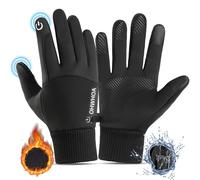 OHWHOA Guantes Invierno Impermeables por Hombre y Mujer, Guantes Moto Termicos Pantalla Táctil por Ciclismo, Running, Camping, Senderismo, Escalada, Combate, Esquiar
