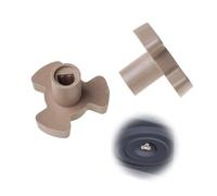 OHYER 2 Pcs Soporte del Acoplador de Bandeja del Eje Repuesto para Horno Microondas Acoplador Soporte de Guía de Rodillos para Horno Horno Giratoria Placa Soporte Reemplazo Piezas de Repuesto (A)