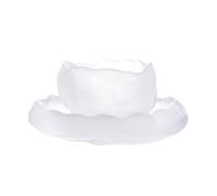 oI3tU6y vasos de agua Taza de degustación té chino con salsa, pequeña taza Kung Fu vidrio esmerilado, 50 ml Accesorios de cocina(Frosted White)