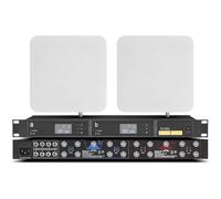 oiakus Amplificador De Señal De Micrófono Inalámbrico, 16 Canales De Distribución De Antena UHF, Banda De Frecuencia De Operación 450-970MHZ, 32 Pasos Ajustables, Pantalla LCD De Alta Definición