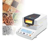 oiakus Analizador De Humedad Halógeno, Medidor Digital De Humedad, Capacidad De Medición De 110 G, Precisión De Lectura De 0,01 G, Rango De Temperatura: 40-199 °C, Ajuste De Tiempo: 1-99 Minutos