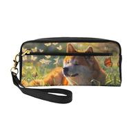 OIBNKCN Akita Inu Under the Sun - Bolsa de maquillaje de viaje versátil, impresión de doble cara, organizador de cosméticos de piel sintética ultrasuave para mujeres, regalos del día de la madre y