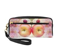 OIBNKCN Bolsa de maquillaje de viaje versátil y simétrica suave, impresión de doble cara, organizador de cosméticos de piel sintética ultrasuave para mujeres, regalos del día de la madre y