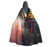 OIBNKCN Capa con capucha Butterflies in the Mist para hombres y mujeres, duradera y elegante, capa negra con capucha para Halloween, cosplay y mucho más.