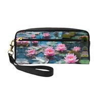 OIBNKCN Lotus Clusters - Bolsa de maquillaje de viaje versátil, impresión de doble cara, organizador de cosméticos de piel sintética ultrasuave para mujeres, regalos del día de la madre y
