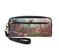 OIBNKCN Mysterious Rainbow Garden - Bolsa de maquillaje de viaje versátil, impresión de doble cara, organizador de cosméticos de piel sintética ultrasuave para mujeres, regalos del día de la madre y