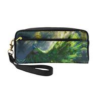 OIBNKCN Peacock under the Sun - Bolsa de maquillaje de viaje versátil, impresión de doble cara, organizador de cosméticos de piel sintética ultrasuave para mujeres, regalos del día de la madre y