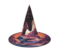 OIBNKCN Sombrero de bruja de Halloween para astronautas, perfecto para mujeres, hombres, decoración de sombrero de bruja para colgar y uso en fiestas