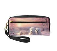 OIBNKCN The Cute Little Bear - Bolsa de maquillaje de viaje versátil, impresión de doble cara, organizador de cosméticos de piel sintética ultrasuave para mujeres, regalos del día de la madre y