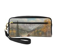 OIBNKCN The Little Deer - Bolsa de maquillaje de viaje versátil, impresión de doble cara, organizador de cosméticos de piel sintética ultrasuave para mujeres, regalos del día de la madre y