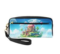 OIBNKCN The magic castle in the sky - Bolsa de maquillaje de viaje versátil, impresión de doble cara, organizador de cosméticos de piel sintética ultrasuave para mujeres, regalos del día de la madre y