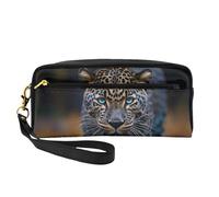 OIBNKCN The majestuoso leopardo africano versátil bolsa de maquillaje de viaje, impresión de doble cara, organizador de cosméticos de piel sintética ultrasuave para mujeres, regalos del día de la
