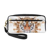 OIBNKCN The majestuoso y formidable tigre africano versátil bolsa de maquillaje de viaje, impresión de doble cara, organizador de cosméticos de piel sintética ultrasuave para mujeres, regalos del día