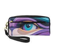 OIBNKCN The Mysterious Eye - Bolsa de maquillaje de viaje versátil, impresión de doble cara, organizador de cosméticos de piel sintética ultrasuave para mujeres, regalos del día de la madre y