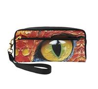 OIBNKCN The Mysterious Eyes - Bolsa de maquillaje de viaje versátil, impresión de doble cara, organizador de cosméticos de piel sintética ultrasuave para mujeres, regalos del día de la madre y