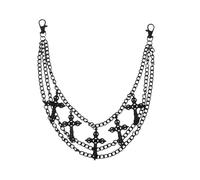 OIDEA Cadena de pantalones punk para mujeres y hombres: vintage, gótico, cruz, espada, estrella, capas, jeans, cadenas, hip hop, rock, cartera, cadena, accesorios de ropa, joyería de Halloween, M